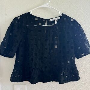 BCBGeneration Black Lace Top